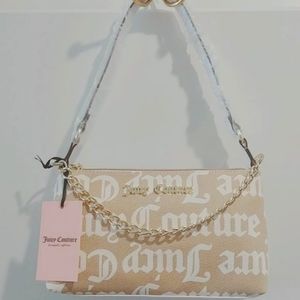Juicy Couture Golden Sands Monogram Canvas Logo Tote